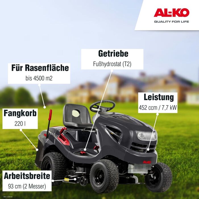AL-KO Easy 15-93.2 HD-A Rasentraktor