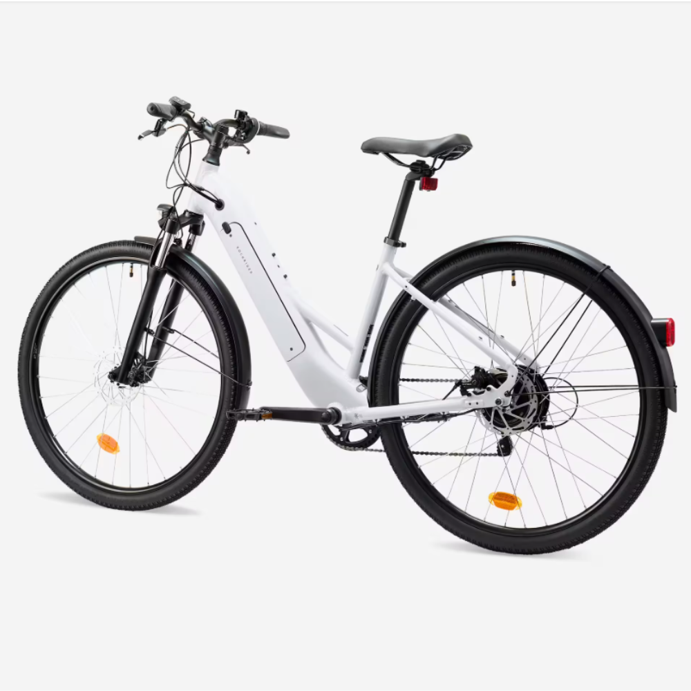 Bicicletta Elettrica Tuttoterreneo E-ACTV 100 – Grigio Perla (Telaio Basso)