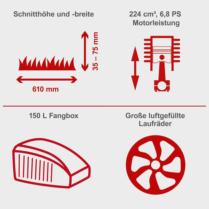 SCHEPPACH MR224-61 Aufsitzrasenmäher