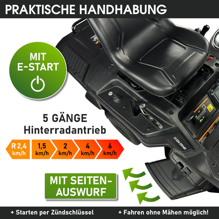 BRAST 61224 ESTART Aufsitzrasenmäher