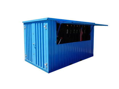 Barra plegable XL, 3×2 m, azul RAL 5015
