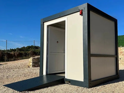 Contenedor sanitario para personas con discapacidad, 220 x 220 cm