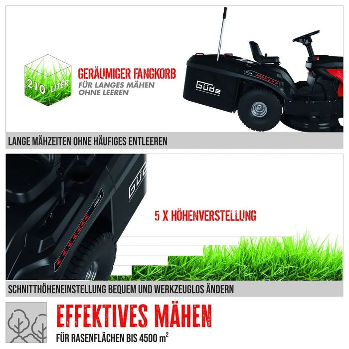GÜDE GAR 840 T Hydrostat Rasentraktor