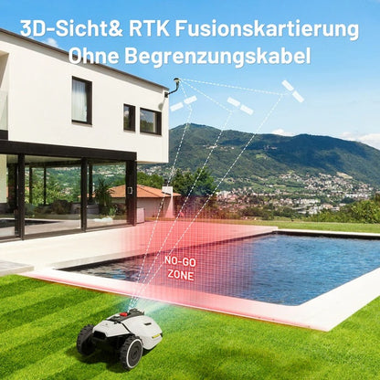 MAMMOTION YUKA 2000 Mähroboter Ohne Kehrmaschinen-Kit