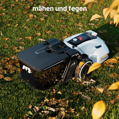 MAMMOTION YUKA 2000 Mähroboter mit Kehrmaschinen-Kit