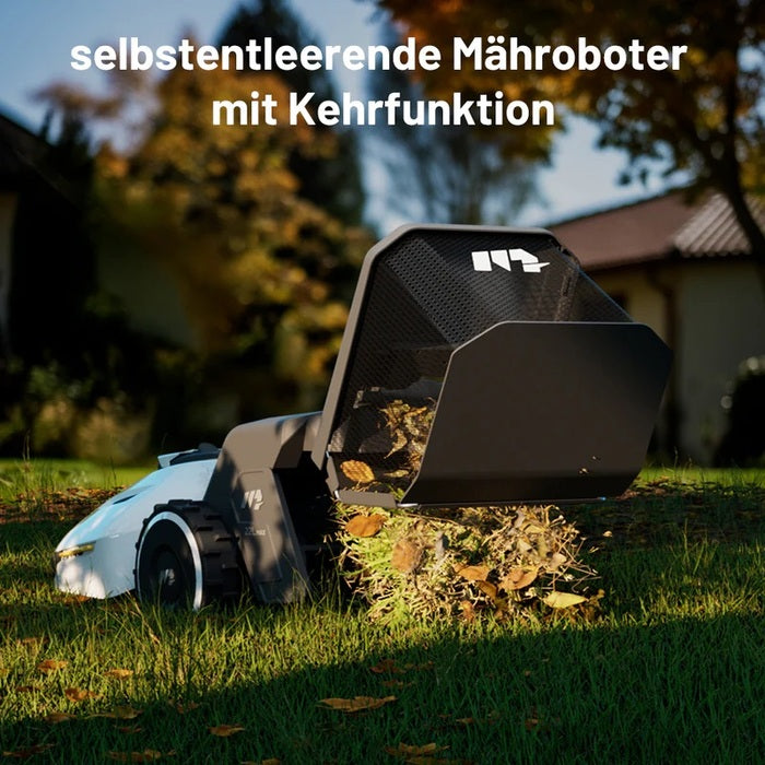 MAMMOTION YUKA 2000 Mähroboter mit Kehrmaschinen-Kit